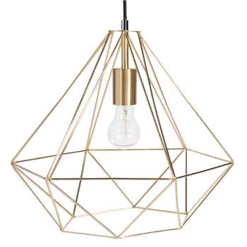 GOLD DIAMOND metal pendant (120 x 40cm)