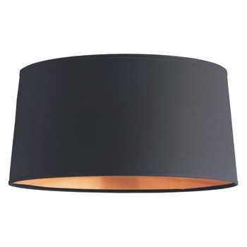 Grande Black/copper medium tapered lampshade D38 x H19cm