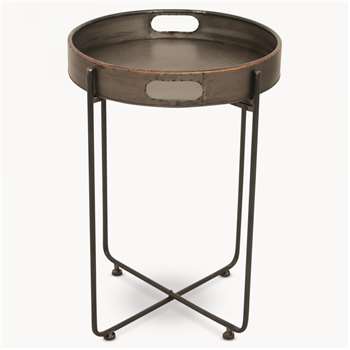 Granville Metal Side Table (H65 x W48 x D48cm)