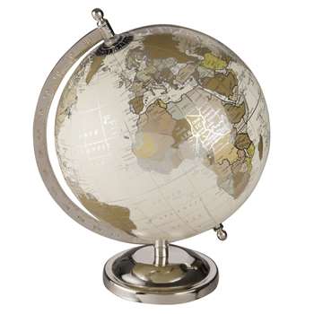 GREEN CLEMENCE Antique Effect Globe (28 x 20cm)
