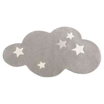 Grey Wool Cloud Rug (H75 x W130cm)