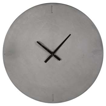 GREYROAD - Grey Resin Clock (Diameter 80cm)