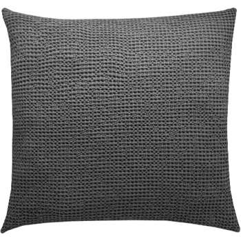 Grove 100% Cotton Cushion, Charcoal (H50 x W50cm)