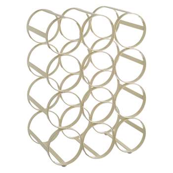 Habitat Caden Cream 12 Bottle Wine Rack (35 x 26.5cm)