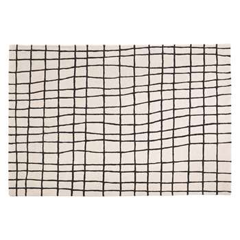 Habitat Edmond Large Black And White Rug 170 x 240cm