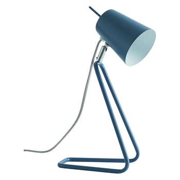 Habitat Lizzie Desk Lamp - Blue (H32 x W17 x D12cm)