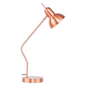 Habitat Nottingham Copper Metal Desk Lamp (67 x 15cm)
