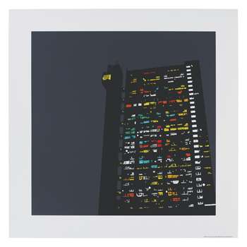 Habitat Trellick Tower 60 X 60cm Print By Jayson Lilley (60 x 60cm)