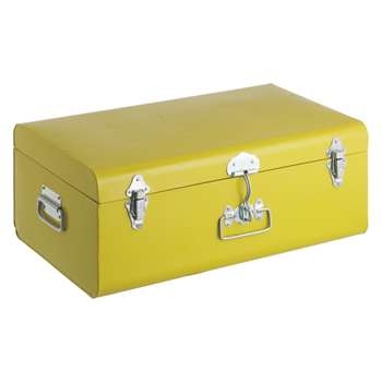 Habitat Trunk Yellow Metal Trunk (Width 57cm)