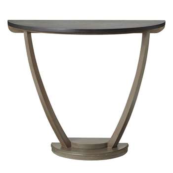 Half Burlington Console Table, Vintage Oak - Brown (77 x 90cm)