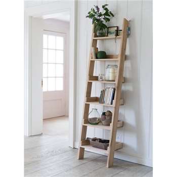 Hambledon Shelf Ladder, Small - Raw Oak (180 x 48cm)