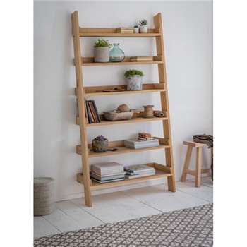 Hambledon Shelf Ladder, Wide - Raw Oak (180 x 96cm)