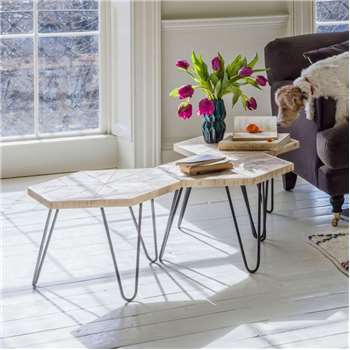Harris Hexagon Table (H40 x W57 x D50cm)