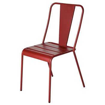 HARRY'S Terracotta Metal Garden Chair (H86 x W45 x D50cm)