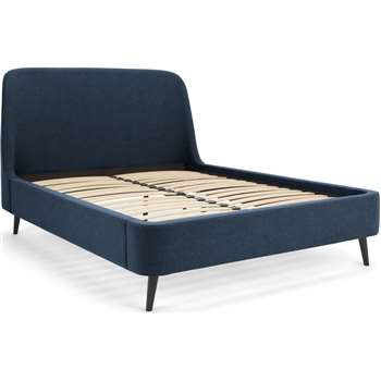 Hayllar Super King Size Bed, Aegean blue (H121 x W196 x D224cm)