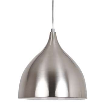Hedy Pendant Ceiling Light Satin Nickel (H112 x W25 x D25cm)