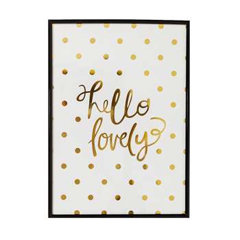 Hello lovely wall art (42 x 30cm)