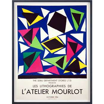 Henri Matisse - Les Lithographies de L'Atelier Mourlot Framed Original Print (H75 x W60cm)
