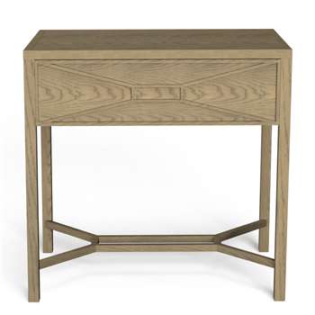 Hester Side Table - Bleached Oak (H64 x W65 x D45cm)