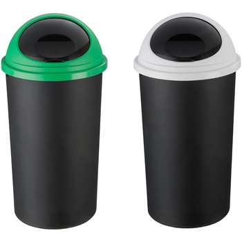 HOME 25 Litre Recycle Bin Twin Set 59.5 x 32cm