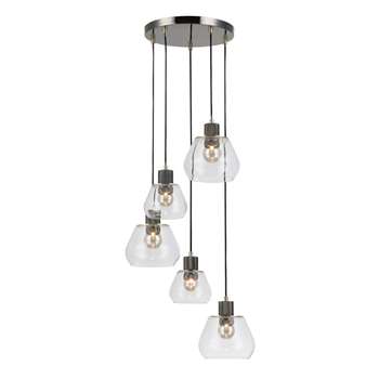 Home Collection Piper Gunmetal and Gold Metal Cluster Light (105 x 30cm)