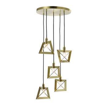 Home Collection Tyler Gold Metal Cluster Light (102 x 43cm)