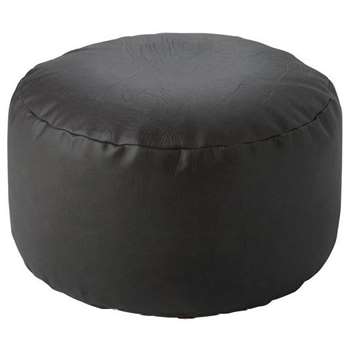Argos Home Leather Effect Footstool - Chocolate (H25 x W45 x D45cm)