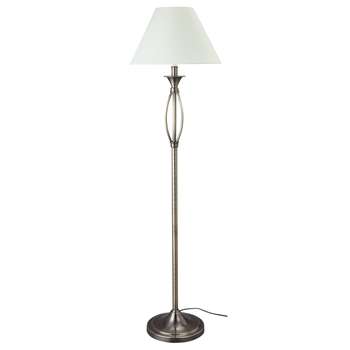 HOME Milan Floor Lamp - Antique Brass (144 x 38cm)
