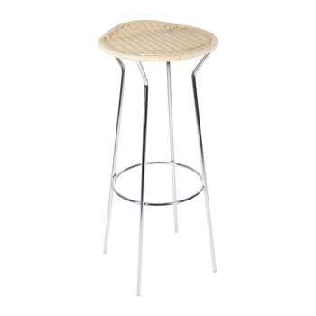 Horm & Casamania - Bar Natural Wicker Stool - 79cm (H79 x W36 x D36cm)