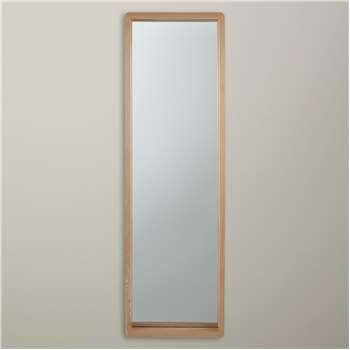 House by John Lewis Rounded Mirror, Oak (H140 x W40 x D5cm)