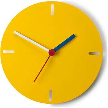 Huxley Wall Clock, Matt Yellow (31 x 31cm)