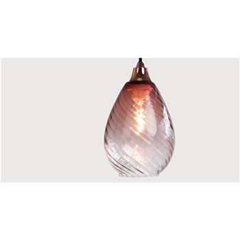 Ilaria Pendant Shade, Blush (28 x 23cm)