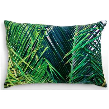 Jangala Velvet Cushion, Teal (40 x 60cm)
