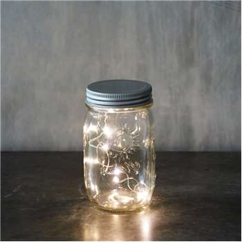 Jar with LED Lights (13 x 7.5cm)