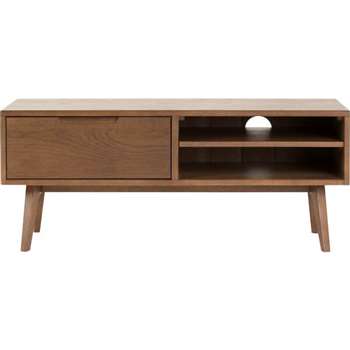 Jenson TV Stand, Dark Stain Oak (H50 x W120 x D48cm)