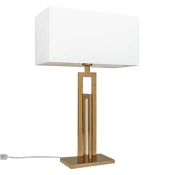 John Lewis Amari Table Lamp, Brass (61.8 x 39cm)