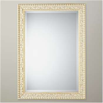 John Lewis Beatrice Mirror, Gold/White (H127 x W74cm)