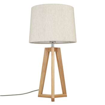 John Lewis Brace Table Lamp, Oak (58 x 45cm)
