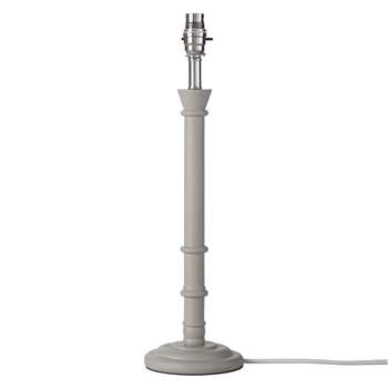 John Lewis Caitlin Stick Lamp Base, Light Grey (45 x 13cm)
