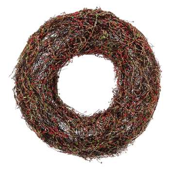 John Lewis Glittered Twig Wreath (48 x 48cm)