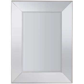 John Lewis Hampton Rectangular Mirror, Silver (H121 x W91 x D5cm)