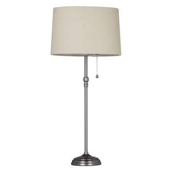 John Lewis Isabel Table Lamp, Pewter (57 x 25cm)