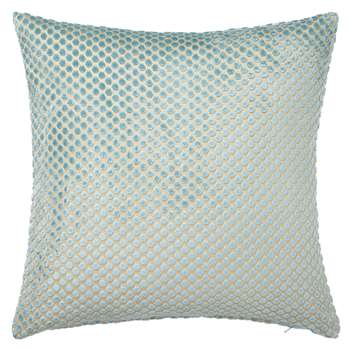 John Lewis Mini Spot Cushion, Duck Egg (45 x 45cm)