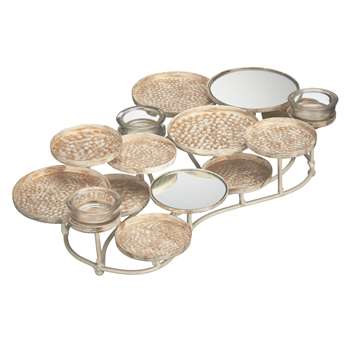 John Lewis Mirror Tealight Holder, Small (8 x 27cm)