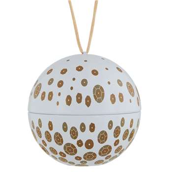 John Lewis & Partners All That Glitters Bauble Candle, 140g (H8 x W8 x D8cm)