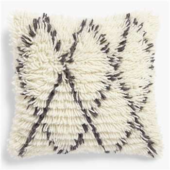 John Lewis & Partners Berber Cushion, Mono (H45 x W45cm)
