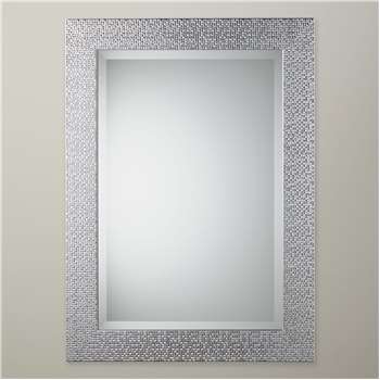 John Lewis & Partners Cassandra Mirror, Silver (H68 x W58cm)