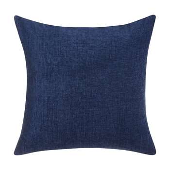 John Lewis & Partners Chenille Cushion, Navy (H50 x W50cm)