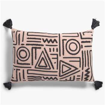 John Lewis & Partners Sol Cushion, Plaster (H35 x W55cm)