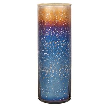 John Lewis & Partners Speckled Mercury Vase (H29 x W10 x D10cm)